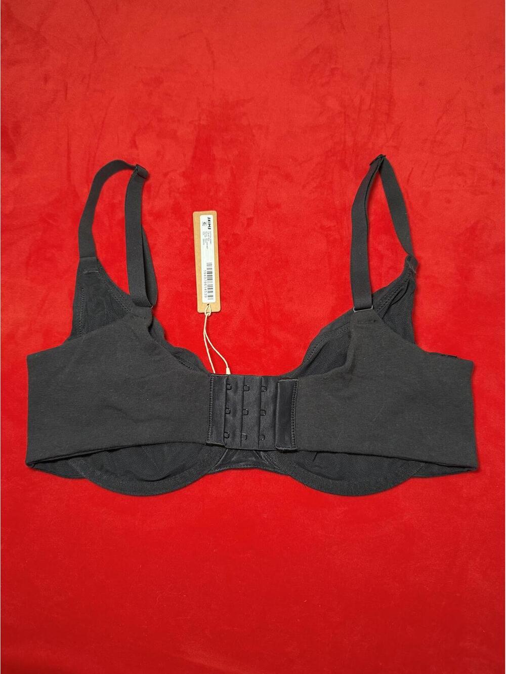 Skims Cotton Jersey T Shirt Bra Color Soot Size 32DDDD - Picture 2 of 3
